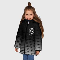 Куртка зимняя для девочки Volkswagen, цвет: 3D-светло-серый — фото 2