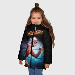 Куртка зимняя для девочки The Flash, цвет: 3D-светло-серый — фото 2