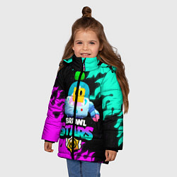 Куртка зимняя для девочки BRAWL STARS SPROUT 26, цвет: 3D-черный — фото 2