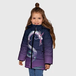 Куртка зимняя для девочки Унесённые призраками, цвет: 3D-красный — фото 2
