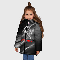 Куртка зимняя для девочки CITROEN, цвет: 3D-светло-серый — фото 2