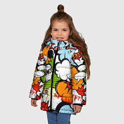 Куртка зимняя для девочки COMICS ART, цвет: 3D-красный — фото 2