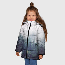 Куртка зимняя для девочки Сибирский лес, цвет: 3D-черный — фото 2