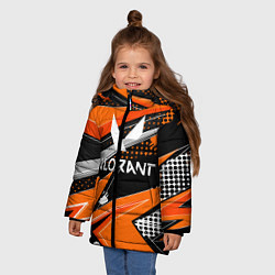 Куртка зимняя для девочки Valorant, цвет: 3D-светло-серый — фото 2