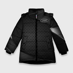 Куртка зимняя для девочки JAWA, цвет: 3D-черный
