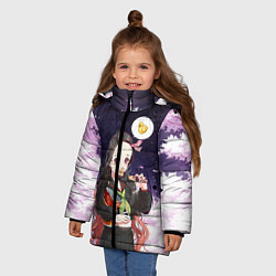Куртка зимняя для девочки Незуко, цвет: 3D-черный — фото 2