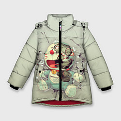 Куртка зимняя для девочки Doraeman, цвет: 3D-красный