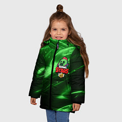 Куртка зимняя для девочки СПАЙК BRAWL STARS, цвет: 3D-красный — фото 2