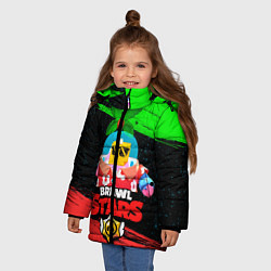 Куртка зимняя для девочки BRAWL STARS NEW SPROUT 8, цвет: 3D-черный — фото 2