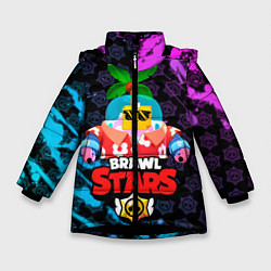 Куртка зимняя для девочки BRAWL STARS NEW SPROUT 9, цвет: 3D-черный