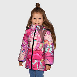 Куртка зимняя для девочки DARLING IN THE FRANXX, цвет: 3D-красный — фото 2