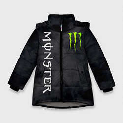 Куртка зимняя для девочки MONSTER ENERGY, цвет: 3D-светло-серый