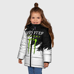 Куртка зимняя для девочки MONSTER ENERGY, цвет: 3D-светло-серый — фото 2