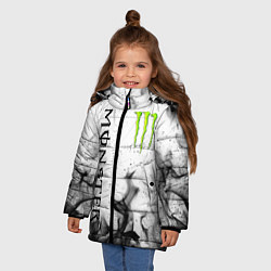 Куртка зимняя для девочки MONSTER ENERGY, цвет: 3D-черный — фото 2