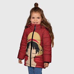 Куртка зимняя для девочки Luffy, цвет: 3D-черный — фото 2