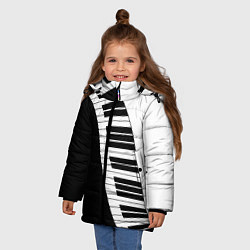 Куртка зимняя для девочки Piano Пианино, цвет: 3D-красный — фото 2