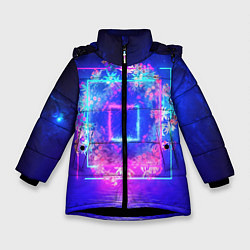 Куртка зимняя для девочки PRO DIGITAL, цвет: 3D-черный