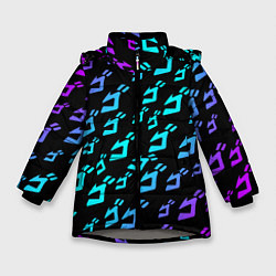 Куртка зимняя для девочки JOJOS BIZARRE ADVENTURE, цвет: 3D-светло-серый