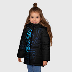 Куртка зимняя для девочки RAZER, цвет: 3D-светло-серый — фото 2