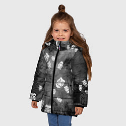 Куртка зимняя для девочки La Casa de Papel Z, цвет: 3D-черный — фото 2