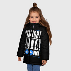 Куртка зимняя для девочки ZOOM, цвет: 3D-черный — фото 2