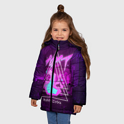 Куртка зимняя для девочки PROMARE, цвет: 3D-черный — фото 2