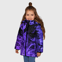 Куртка зимняя для девочки ОГОНЬ НЕОН, цвет: 3D-черный — фото 2