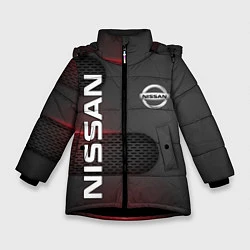Куртка зимняя для девочки NISSAN, цвет: 3D-черный