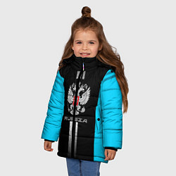 Куртка зимняя для девочки Russia, цвет: 3D-красный — фото 2