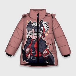 Куртка зимняя для девочки Helltaker, цвет: 3D-черный