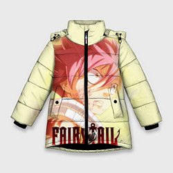 Куртка зимняя для девочки FAIRY TAIL ХВОСТ ФЕИ, цвет: 3D-черный