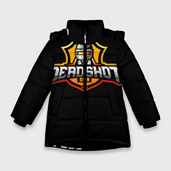 Куртка зимняя для девочки DeadShot PUBG Mobile Classic, цвет: 3D-черный