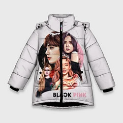 Куртка зимняя для девочки Blackpink, цвет: 3D-черный