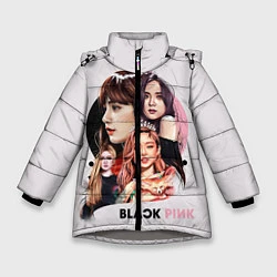 Куртка зимняя для девочки Blackpink, цвет: 3D-светло-серый