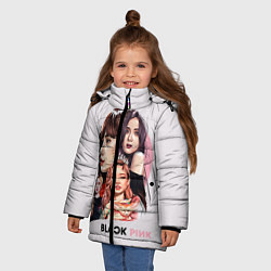 Куртка зимняя для девочки Blackpink, цвет: 3D-светло-серый — фото 2
