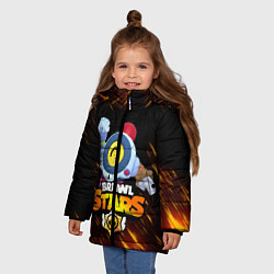 Куртка зимняя для девочки BRAWL STARS NANI, цвет: 3D-черный — фото 2