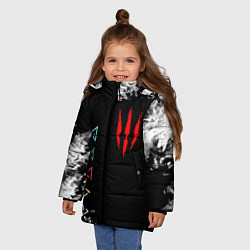 Куртка зимняя для девочки THE WITCHER, цвет: 3D-красный — фото 2