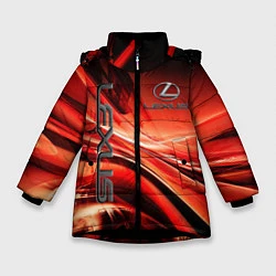 Куртка зимняя для девочки LEXUS, цвет: 3D-черный