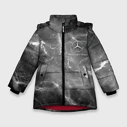 Куртка зимняя для девочки MERCEDES, цвет: 3D-красный
