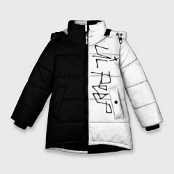 Куртка зимняя для девочки Lil peep, цвет: 3D-черный