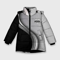 Куртка зимняя для девочки VOLVO, цвет: 3D-черный