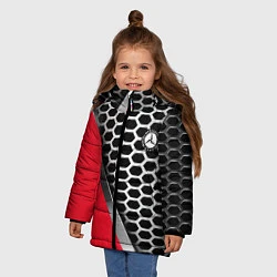 Куртка зимняя для девочки MERCEDES-BENZ, цвет: 3D-черный — фото 2