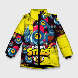Куртка зимняя для девочки NANI Brawl Stars, цвет: 3D-черный