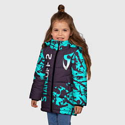 Куртка зимняя для девочки STANDOFF 2 СТАНДОФФ 2, цвет: 3D-черный — фото 2