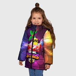 Куртка зимняя для девочки BRAWL STARS SPROUT СПРАУТ, цвет: 3D-черный — фото 2