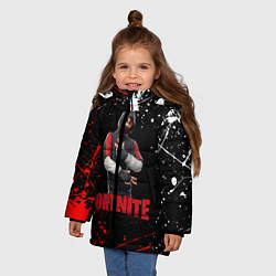 Куртка зимняя для девочки FORTNITE x IKONIK, цвет: 3D-светло-серый — фото 2