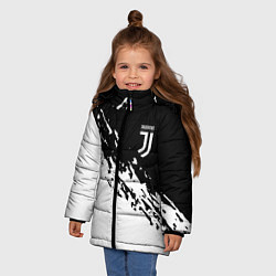 Куртка зимняя для девочки JUVENTUS, цвет: 3D-светло-серый — фото 2