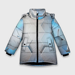 Зимняя куртка для девочки 3D соты