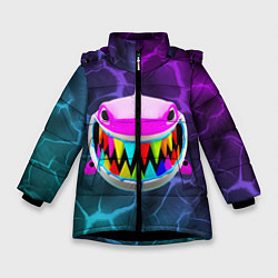 Куртка зимняя для девочки 6IX9INE, цвет: 3D-черный