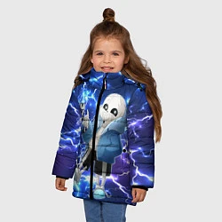 Куртка зимняя для девочки UNDERTALE АНДЕРТЕЙЛ, цвет: 3D-светло-серый — фото 2